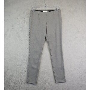 Calvin Klein Pants Womens 6 Black White Stretchy Knit Ankle Preppy Dark Academia